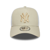 New York Yankees Cap, New Era, Trucker, essenziell, beige