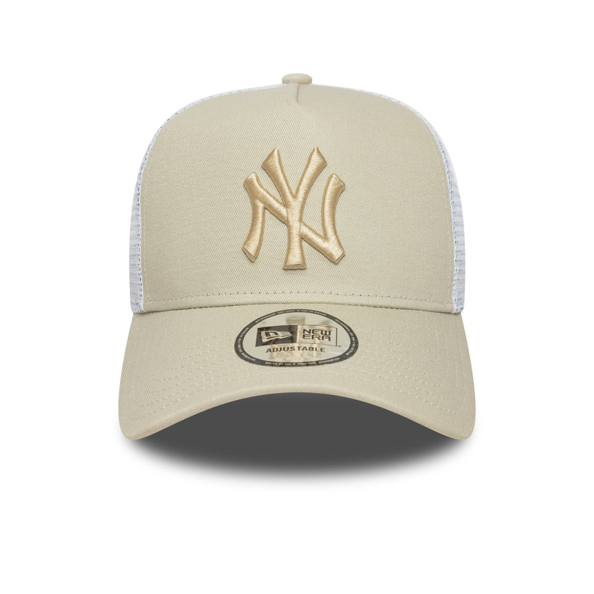 New York Yankees Cap, New Era, Trucker, essenziell, beige