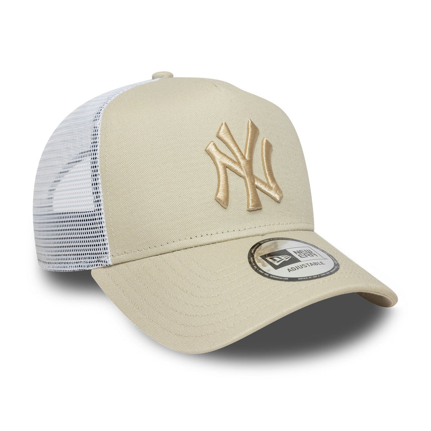 New York Yankees Cap, New Era, Trucker, essenziell, beige
