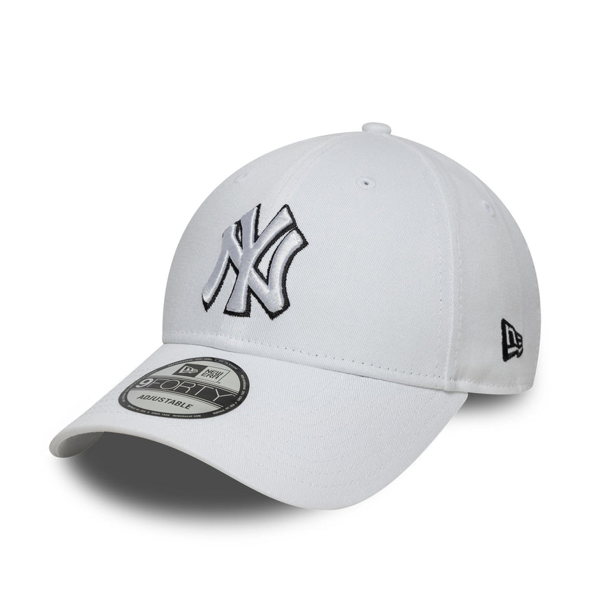 New York Yankees Cap, New Era, 9FORTY, weiß