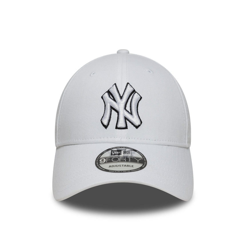 New York Yankees Cap, New Era, 9FORTY, weiß