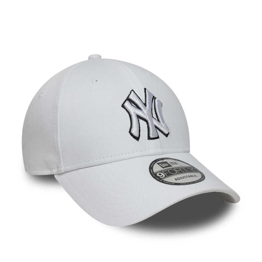 New York Yankees Cap, New Era, 9FORTY, weiß