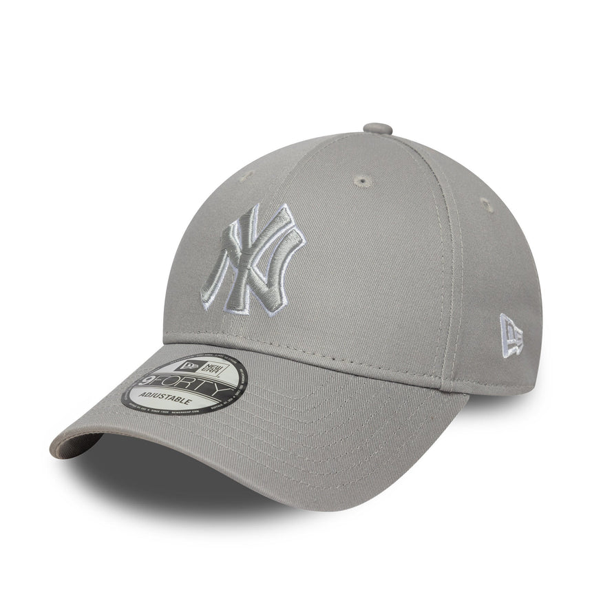 New York Yankees Kappe, New Era, 9FORTY, Pop-Umriss, grau