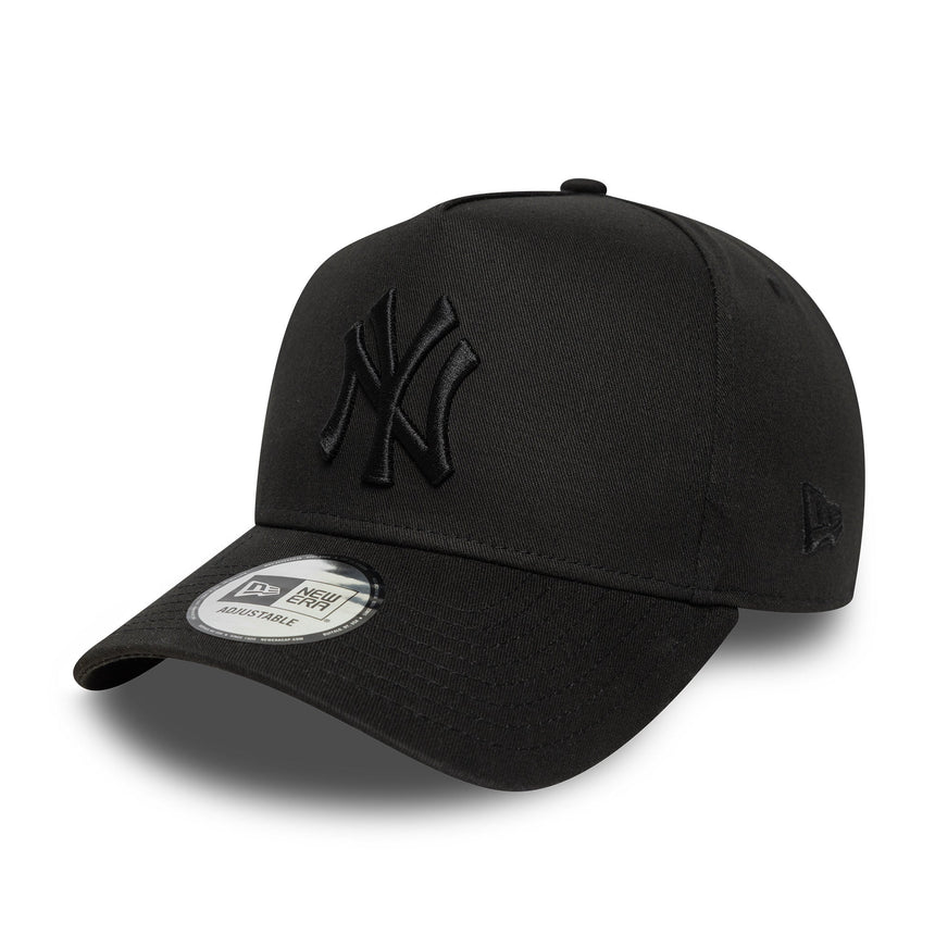 New York Yankees Kappe, New Era, essentiell, vollschwarz