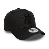 New York Yankees Kappe, New Era, essentiell, vollschwarz