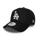 Los Angeles Dodgers Kappe, New Era, 9FORTY, essenziell, A-frame, schwarz