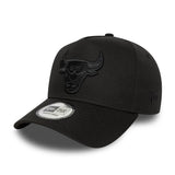 Chicago Bulls Kappe, New Era, 9FORTY, A-Frame schwarz