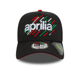 Aprilia, Kappe, Trucker, A-Frame, schwarz