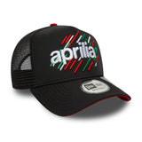 Aprilia, Kappe, Trucker, A-Frame, schwarz
