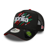 Aprilia, Kappe, Trucker, A-Frame, schwarz