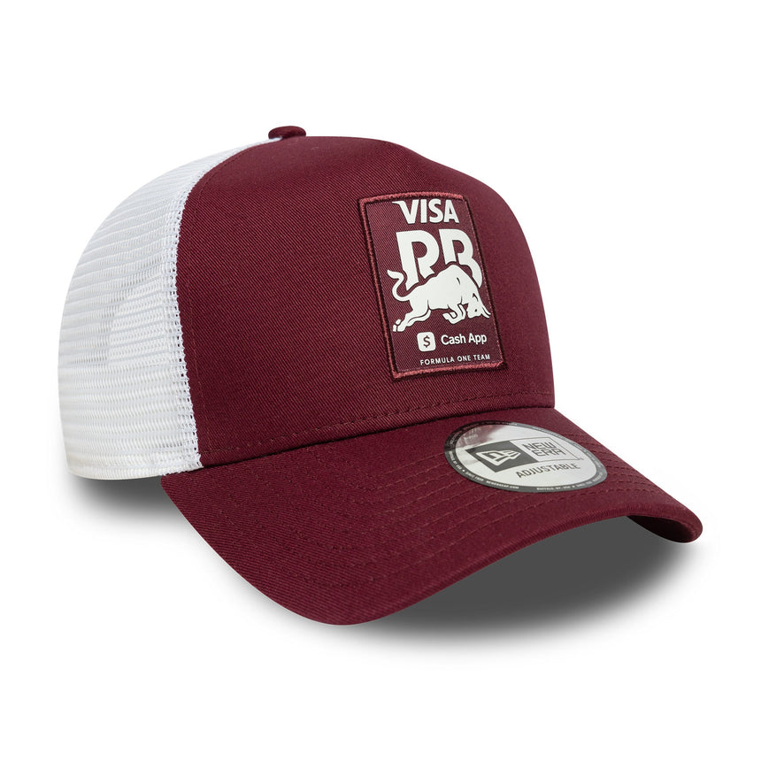 Visa RB Kappe, Trucker-Kappe, saisonal, New Era, 9FORTY, burgundrot