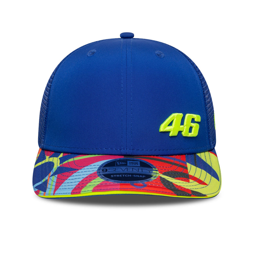 Valentio Rossi #46 Kappe, Trucker, VR46, New Era, 9SEVENTY, blau