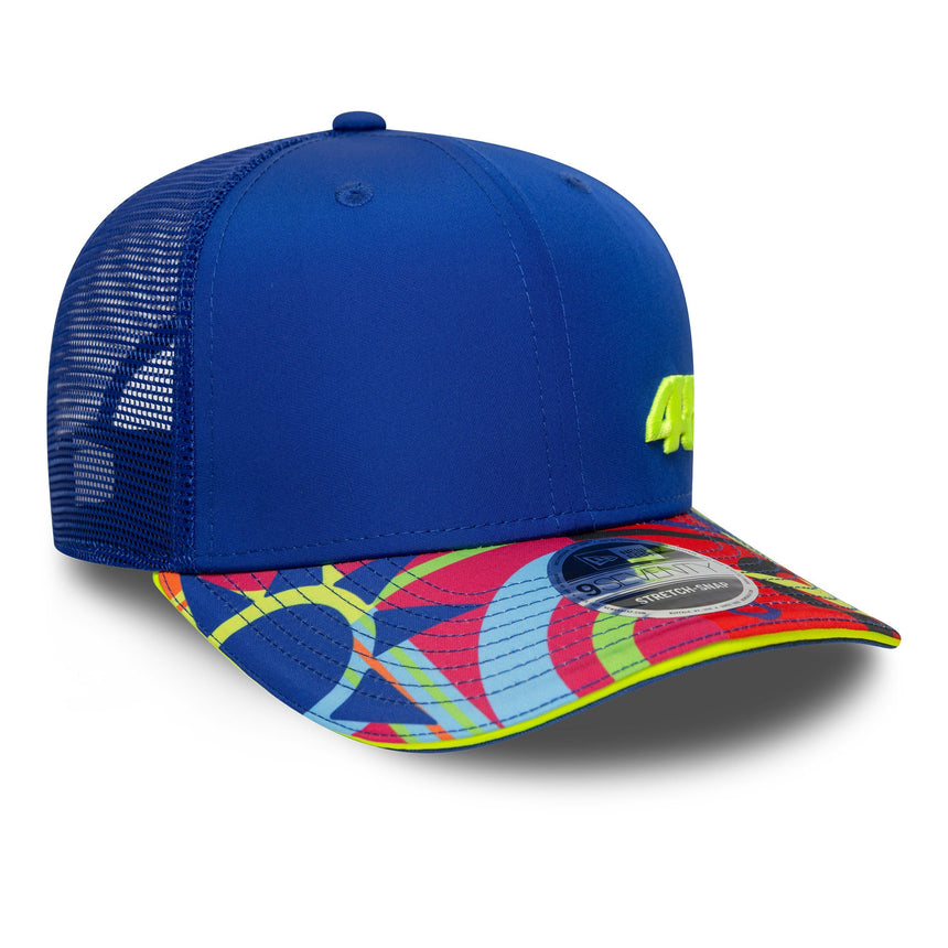 Valentio Rossi #46 Kappe, Trucker, VR46, New Era, 9SEVENTY, blau