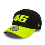 Valentio Rossi #46 Kappe, Trucker, VR46, New Era, 9FORTY, schwarz
