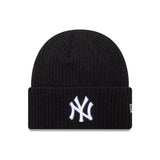New York Yankees Mütze, breites Bündchen, New Era, schwarz