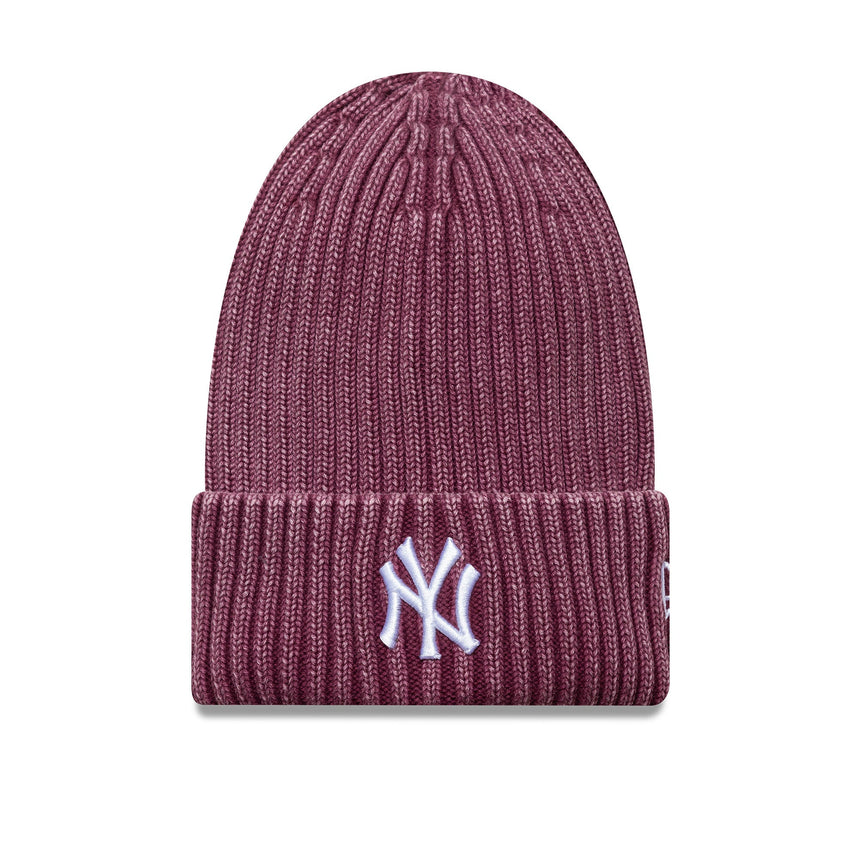 New York Yankees, gewaschene Beanie, MLB, New Era, rot