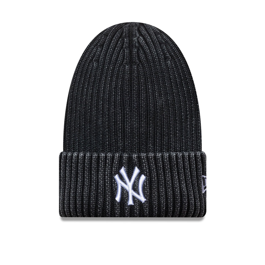 New York Yankees gewaschene Beanie, MLB, New Era, schwarz