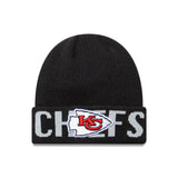 Kansas City Chiefs Beanie, Wortmarke, New Era, Schwarz