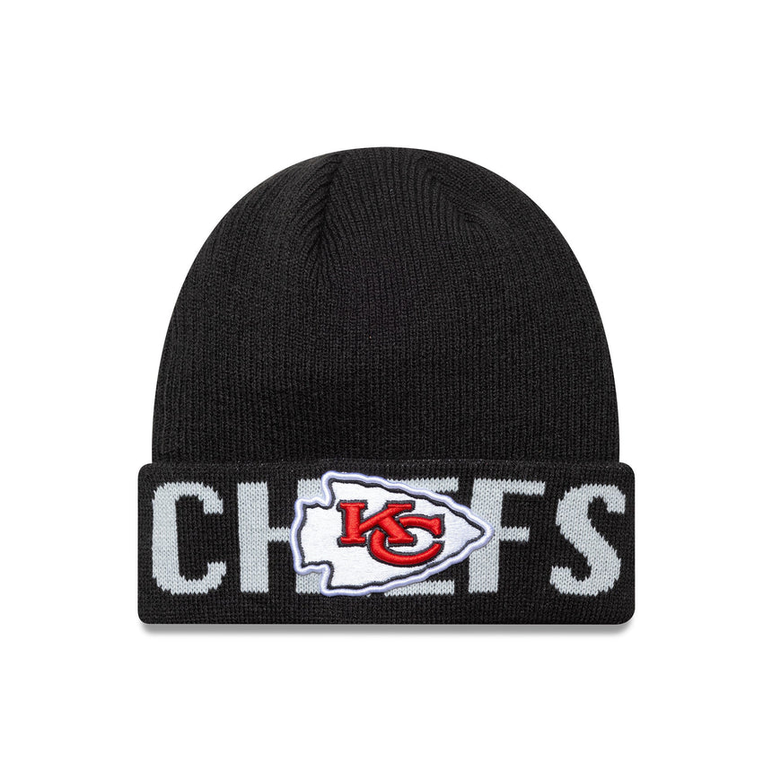 Kansas City Chiefs Beanie, Wortmarke, New Era, Schwarz