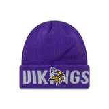 Minesota Vikings Beanie, Wortmarke, Lila