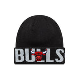 Chichago Bulls Beanie, New Era, Wortmarke, schwarz