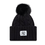 New York Yankees Beanie, Damen, breiter Bund, New Era, schwarz