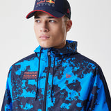 Red Bull Racing Jacke, Windrunner, New Era, Camouflage, blau