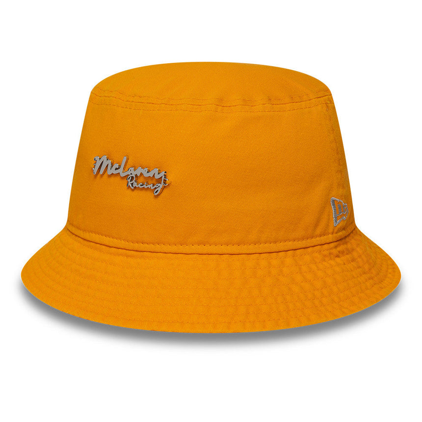 McLaren x Reiss bucket hat, schmal zulaufend, New Era, orange
