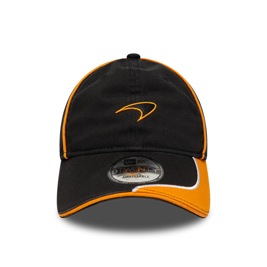 McLaren x Reiss Kappe, gewaschen, New Era, 9TWENTY, schwarz