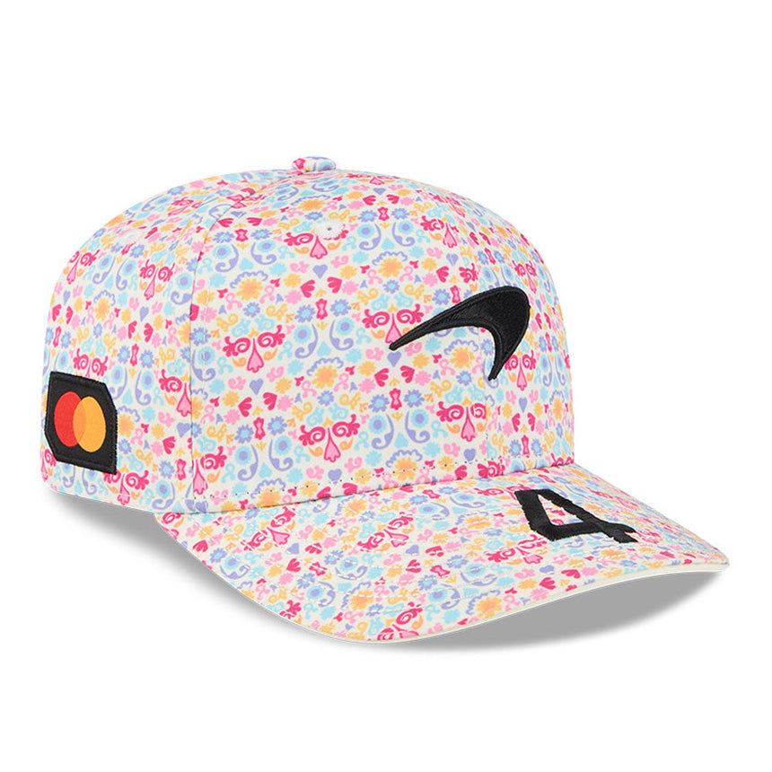 Mclaren Kappe, Team, Lando Norris, Mexiko-Sonderedition, New Era, 9SEVENTY, weiß