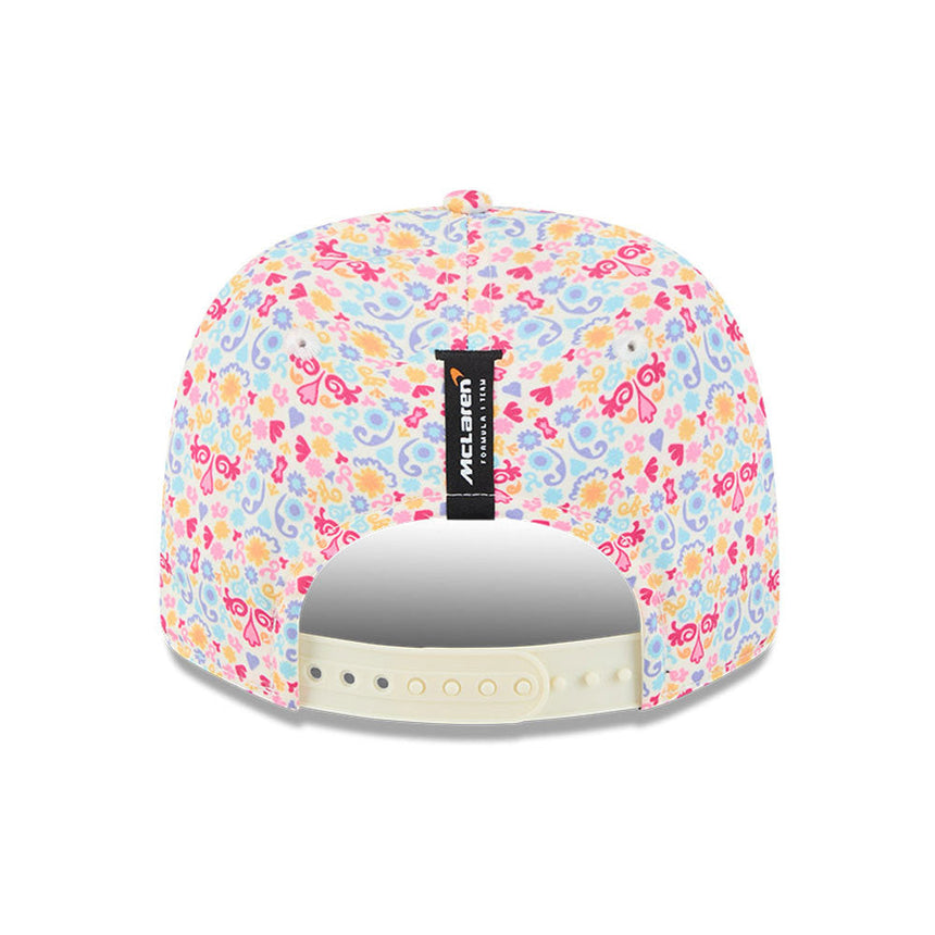 Mclaren Kappe, Team, Lando Norris, Mexiko-Sonderedition, New Era, 9SEVENTY, weiß