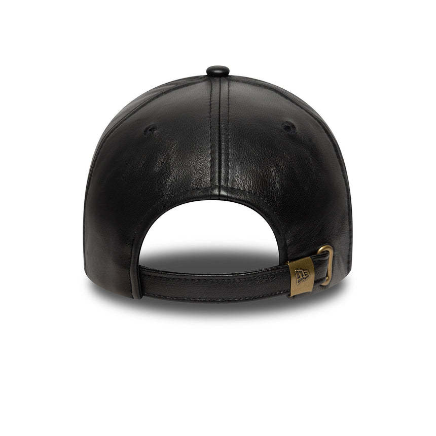 New York Yankees Kappe aus Leder, New Era, 9FORTY, schwarz