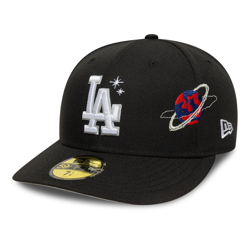 Los Angeles Dodgers Kappe, PLANET ICON, New Era, 59FIFTY, PC, schwarz
