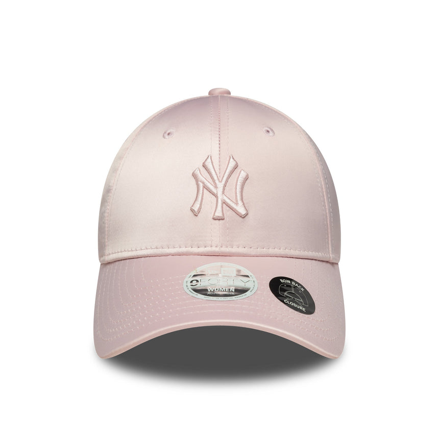 New York Yankees Mütze, Satin-Schleife hinten, New Era, 9FORTY, pink, pink