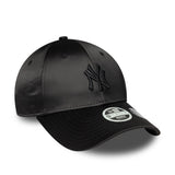 New York Yankees Cap, mit Satin-Schleife hinten, New Era, 9FORTY, Damen, schwarz