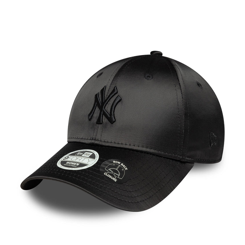 New York Yankees Cap, mit Satin-Schleife hinten, New Era, 9FORTY, Damen, schwarz