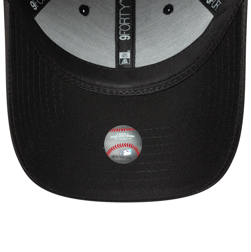 New York Yankees Cap, mit Satin-Schleife hinten, New Era, 9FORTY, Damen, schwarz