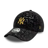 New York Yankees Kappe, Leoprint Velour, 9FORTY, Damen, Schwarz