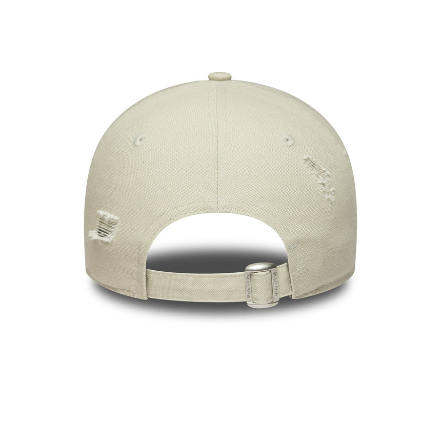 New York Yankees Kappe, abgenutzt, New Era, 9FORTY, grau, Damen