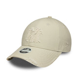 New York Yankees Kappe, abgenutzt, New Era, 9FORTY, grau, Damen