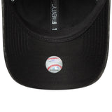 New York Yankees Cap, aus PU, New York Yankees, 9TWENTY, einfarbig, schwarz