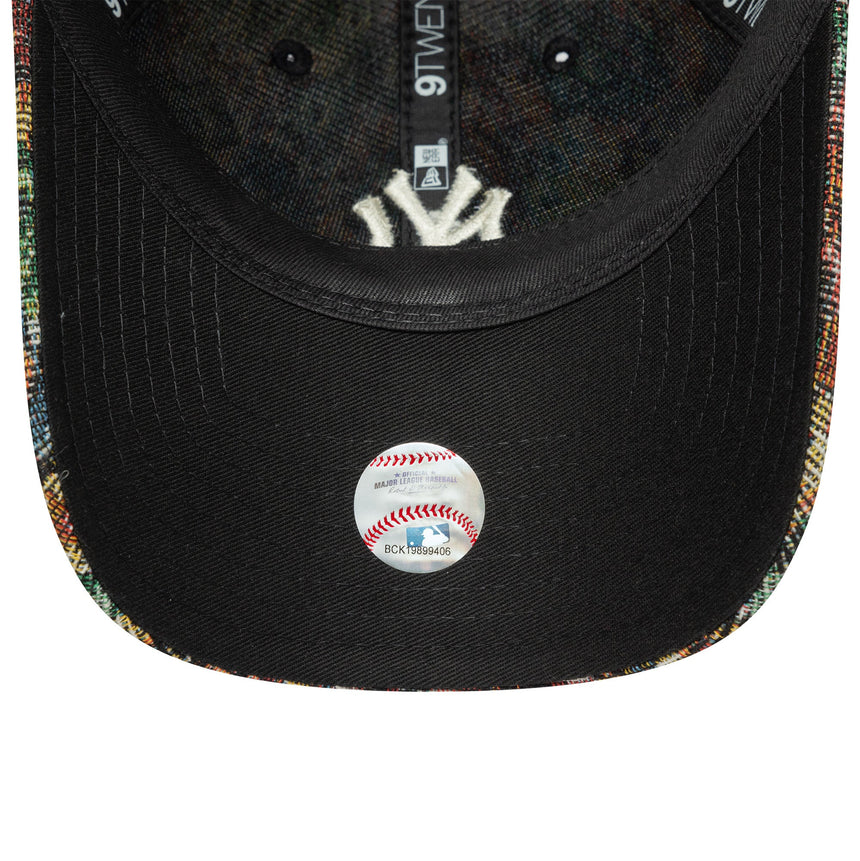 New York Yankees Kappe, Damen, Blumendruck, New Era, 9TWENTY, schwarz, mehrfarbig