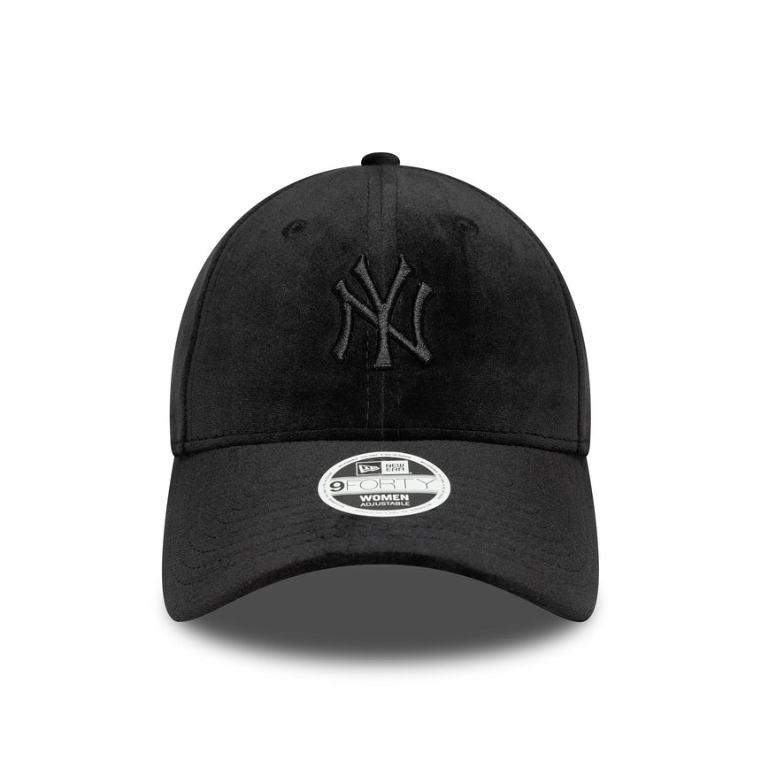 New York Yankees-Kappe, Velour, New Era, 9FORTY, schwarz