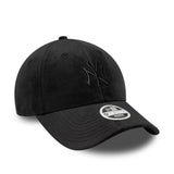 New York Yankees-Kappe, Velour, New Era, 9FORTY, schwarz