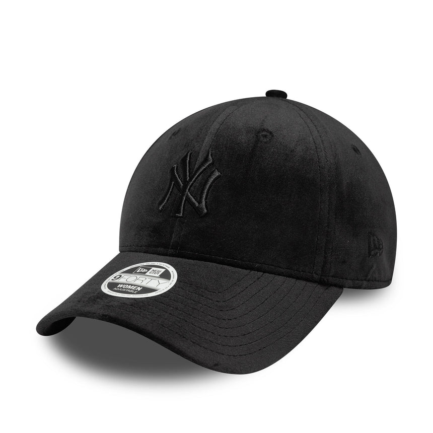 New York Yankees-Kappe, Velour, New Era, 9FORTY, schwarz