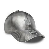 New York Yankees Kappe, metallisch, New Era, 9FORTY, Frauen, silber