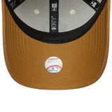 New York Yankedds Cap, Damen, Kunstwildleder, 9FORTY, Beige