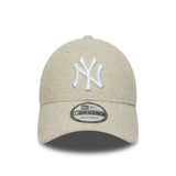 New York Yankees Cap, Meltonwolle, 9FORTY, Creme