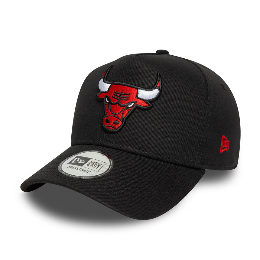 Chicago Bulls Cap, Seitliches Patch A-Frame, Chochago Bulls, A-Frame, schwarz