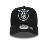 Las Vegas Raiders, Seiten-Patch, New Era, A-Frame, schwarz